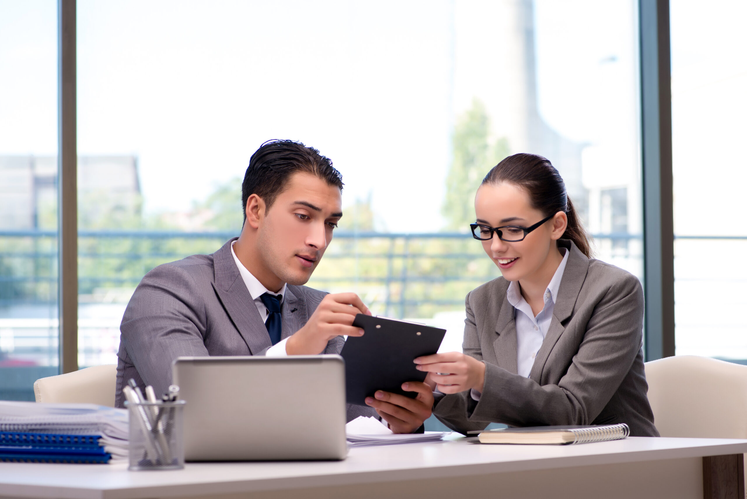 Businesspeople having discussion in the office