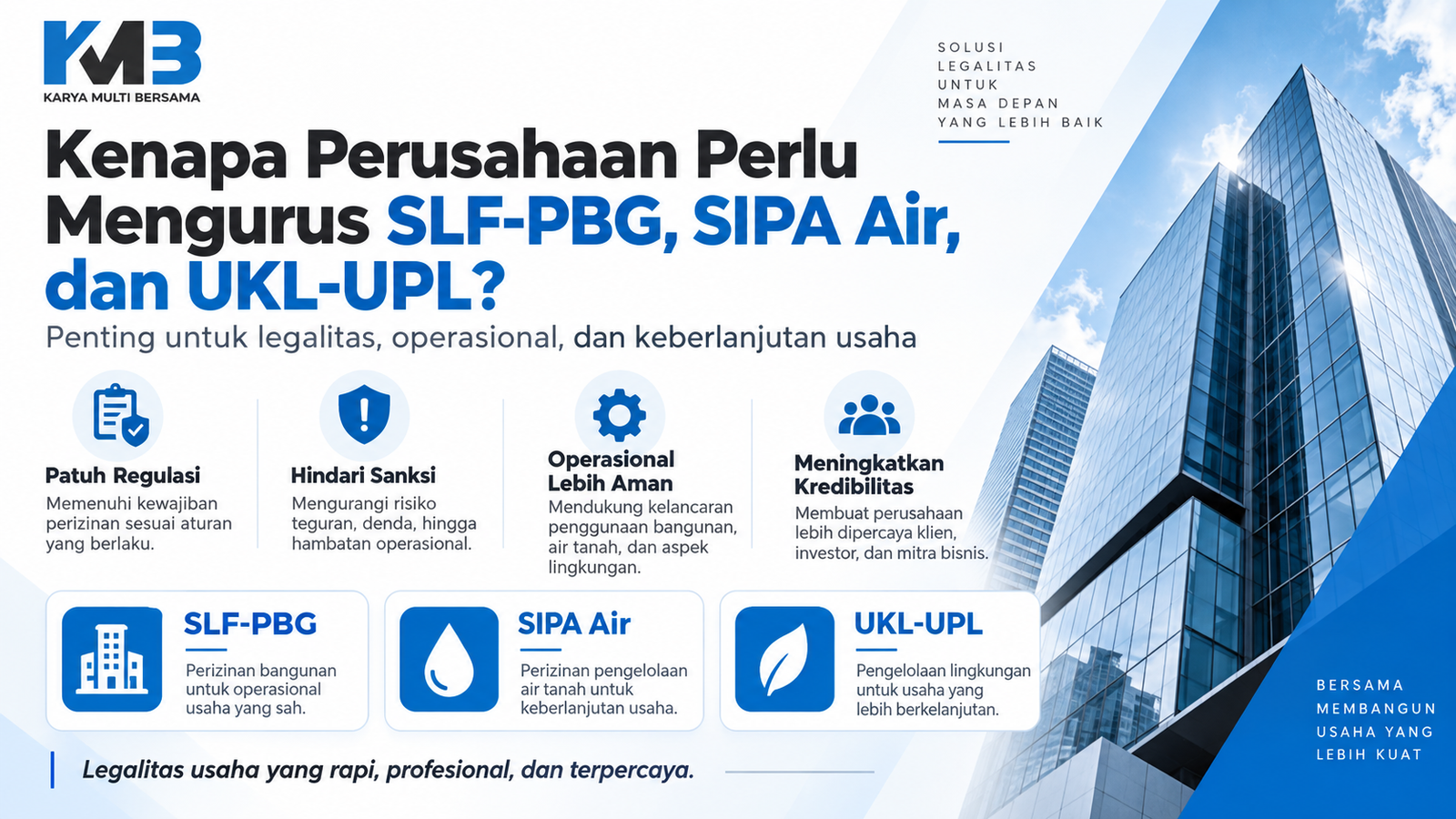 Kenapa Perusahaan Perlu Mengurus SLF-PBG, SIPA Air, dan UKL-UPL?